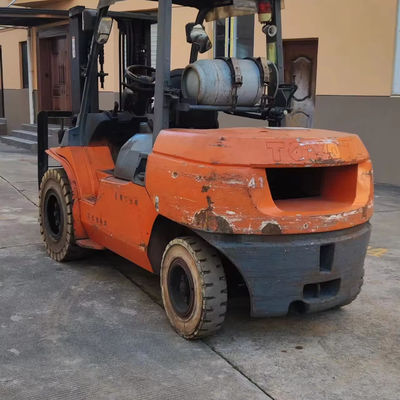 Forquilha Toyota FD50 usada 5 toneladas com 5000 kg de peso e bom trabalho em boas condições