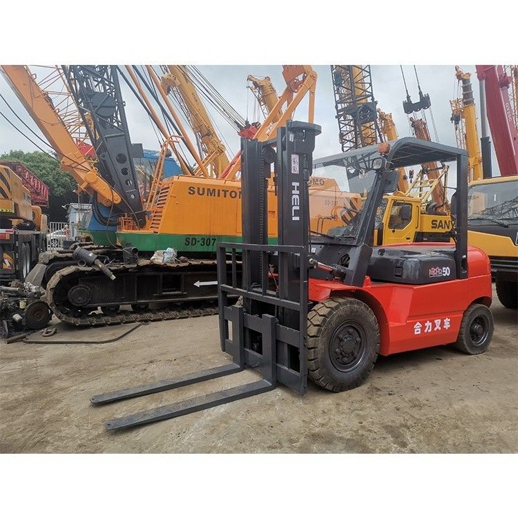 Usado LONGHUA HELI50 5 t 3000lb cpqd30 Forquilha comprimento rotineiro Interiores motor de combustível duplo gasolina
