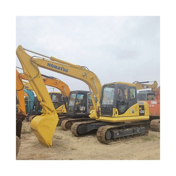 Motor original 13TON Mini Excavator usado Komatsu PC130-7 PC120 PC130 com polegar hidráulico