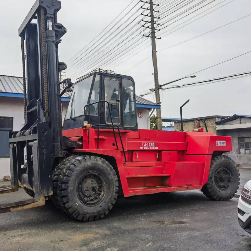 Mitsubishi FD250 de 25 toneladas em veículos elevadores a diesel de segunda mão Dimensões gerais 3254*1086*2000
