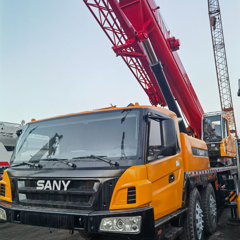 SANY STC800 80 toneladas guindaste móvel para automóveis máquina de construção usada guindaste móvel para todos os terrenos