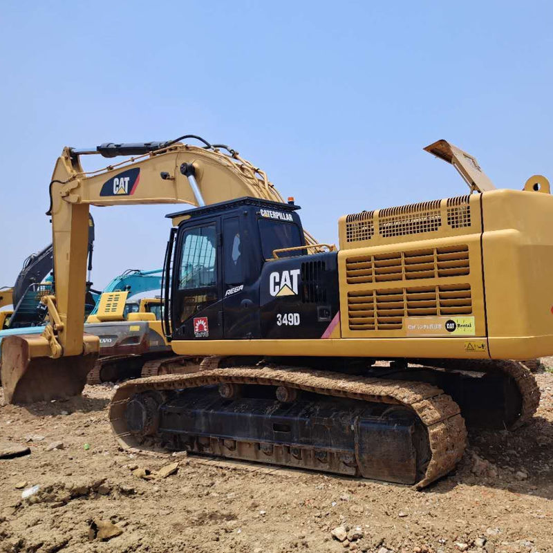Excavadora hidráulica CAT 349D, com motor original