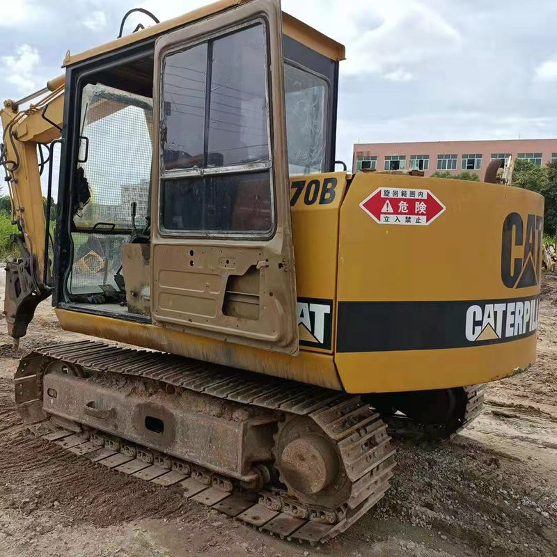 Excavadora usada CAT E70B 7TON Peso operacional em Xangai Adequado para qualquer terreno