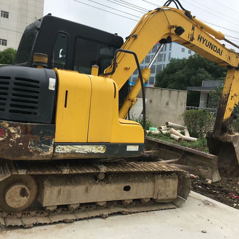 Motor original 8TON Peso de operação Mini Excavator HYUNDAI 80 Máquina de segunda mão