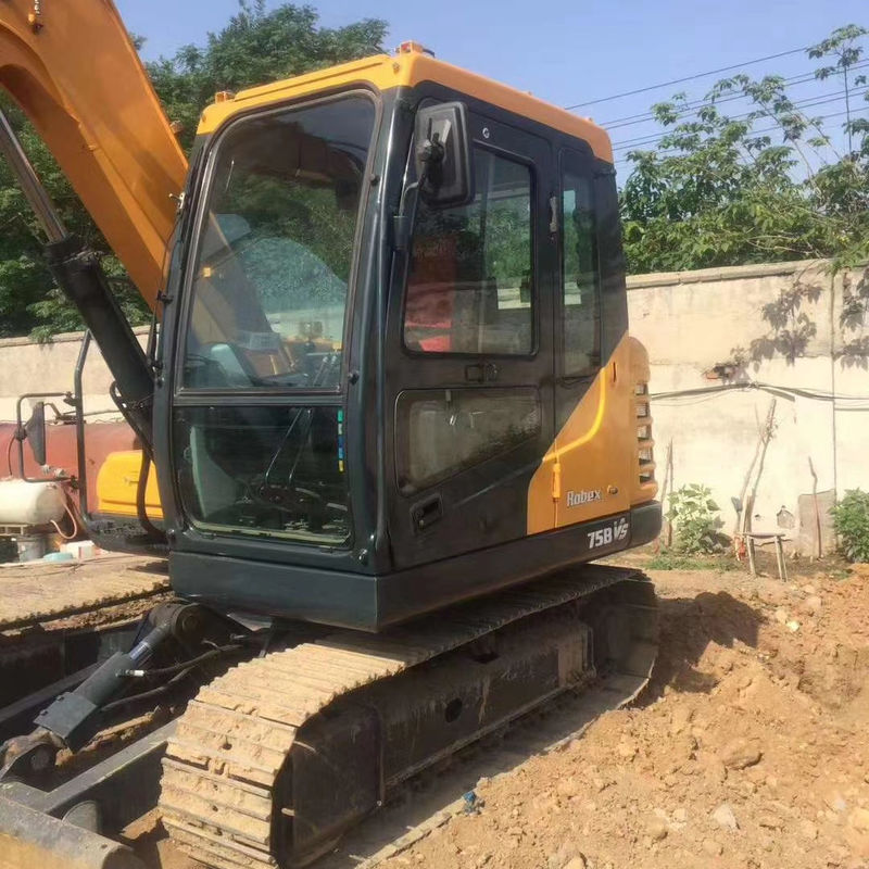 4m3 Capacidade de balde Boutique HYUNDAI 75 Excavadora Crawler Máquinas de construção usadas