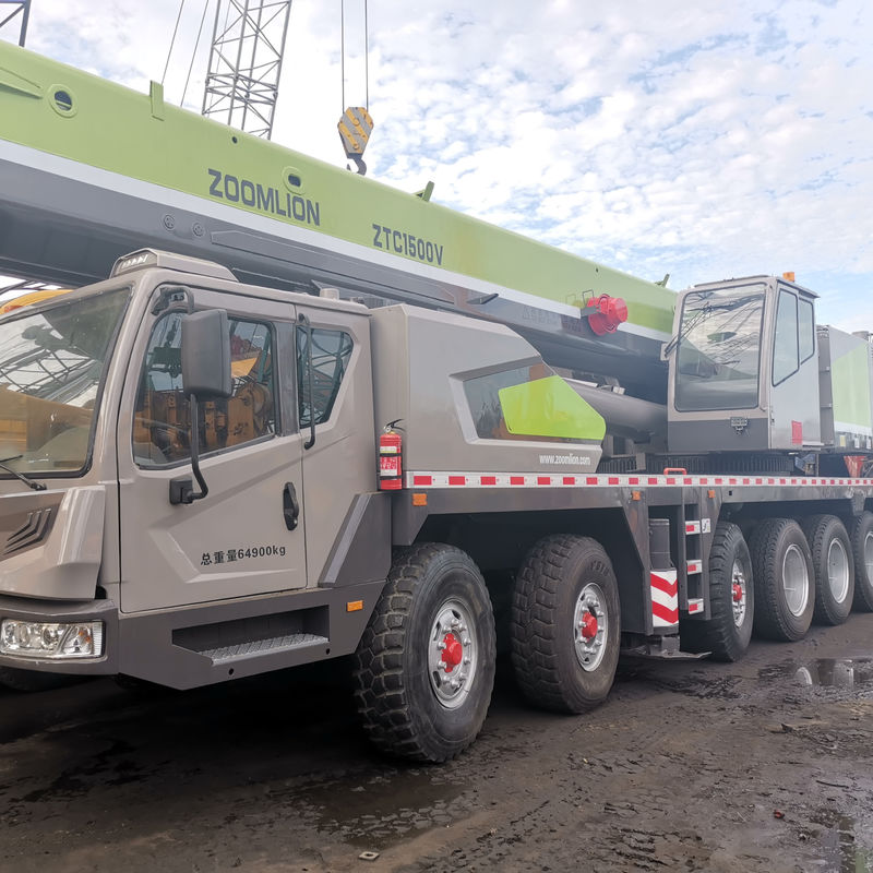 Fabricado ZTC1500 150 Ton Heavy Trailer Telescopic Truck Crane com Max. Altura de elevação 42m
