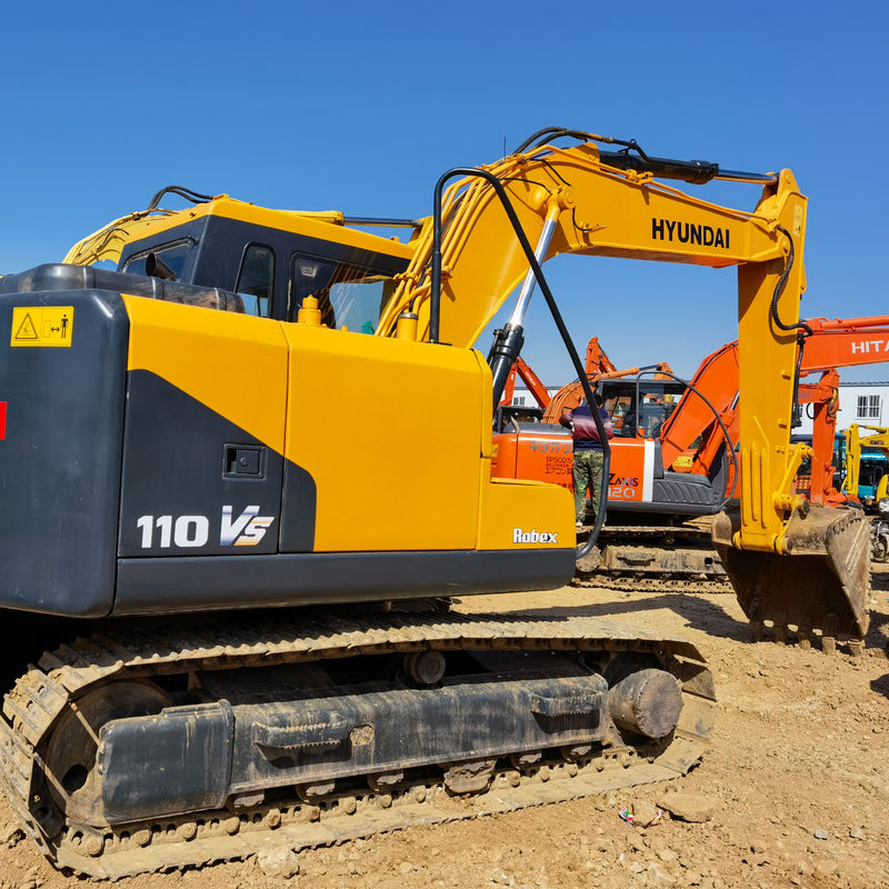 Excavadora original Hyundai 110 Excavadora Crawler de 11 toneladas em Xangai Made in Korea