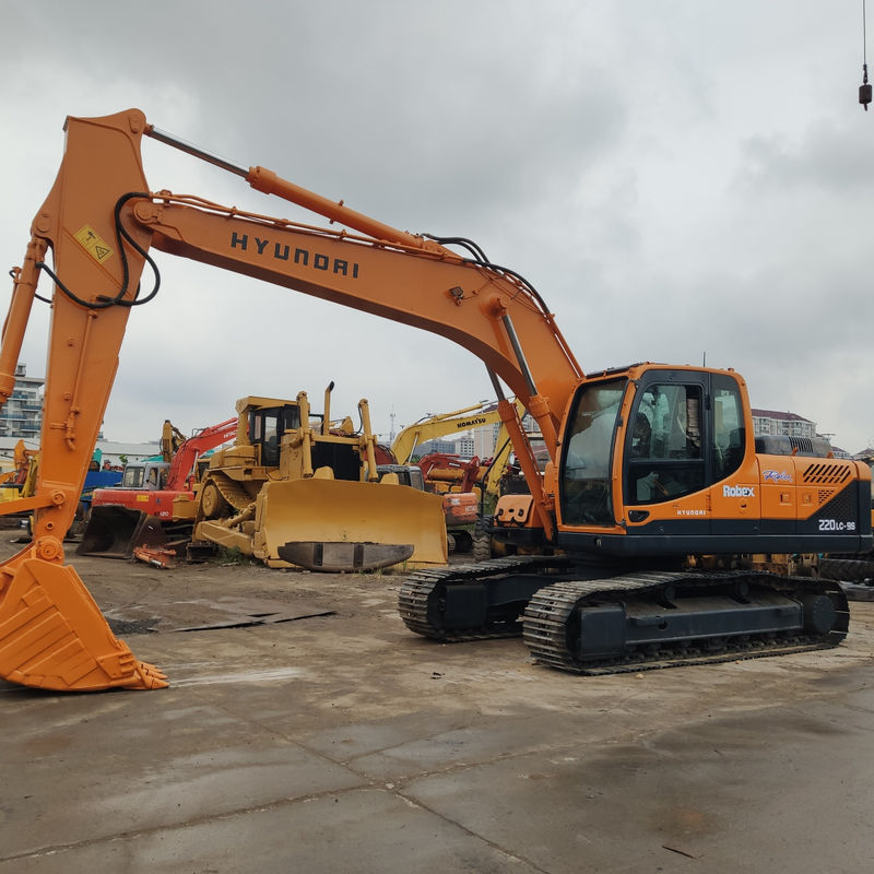 Excavadora Hyundai 220-9s usada com 0-2000 horas de trabalho em Onghua, na Coreia do Sul