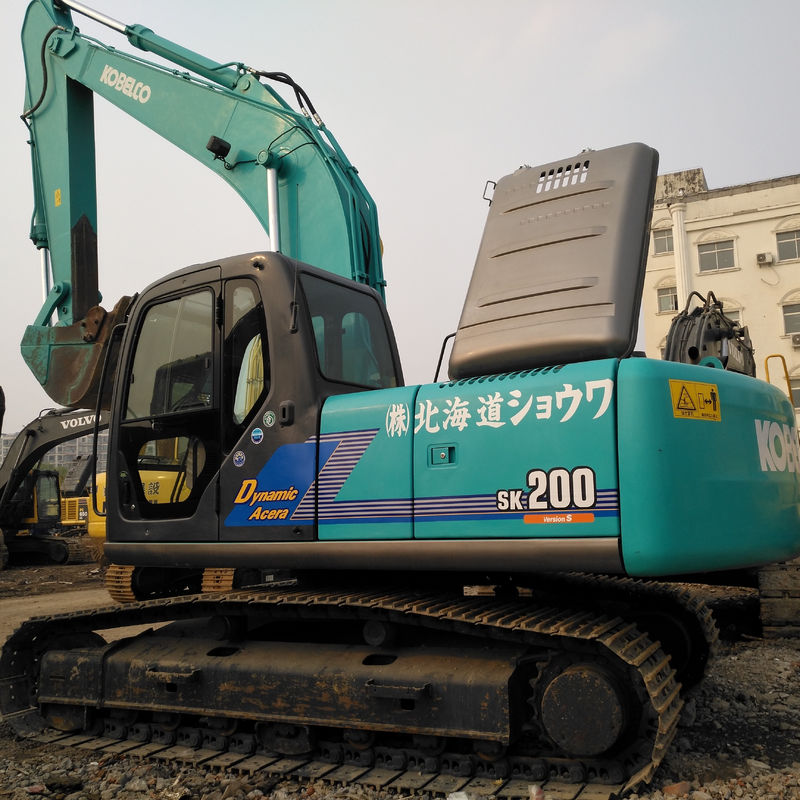 Excavadora Kobelco SK200 do Japão com 0-2000 horas de trabalho e carga de elevação máxima de 3 toneladas