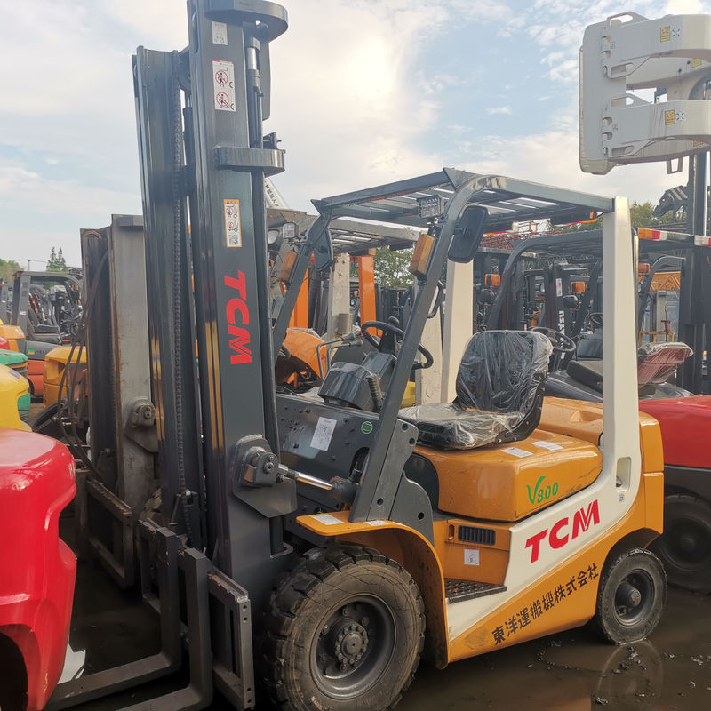 TCM Mini empilhadeira de 1,5 toneladas Fonte de alimentação elétrica Largura do garfo de rotina