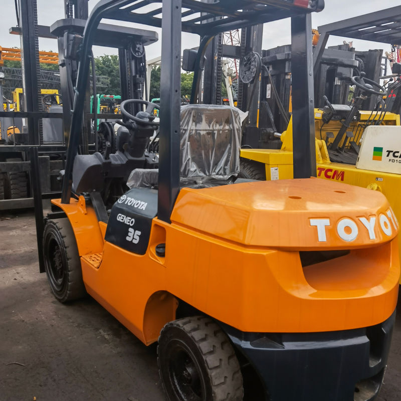 Forquilhinha original japonesa Toyota FD35 de 3 toneladas com motor a gasolina com comprimento de forquilha de rotina