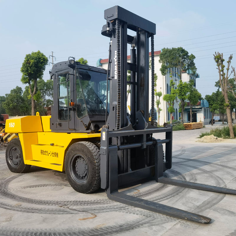 Komatsu FD160 16 Ton Diesel em segunda mão Condição usada para casa Largura de garfo 1200mm