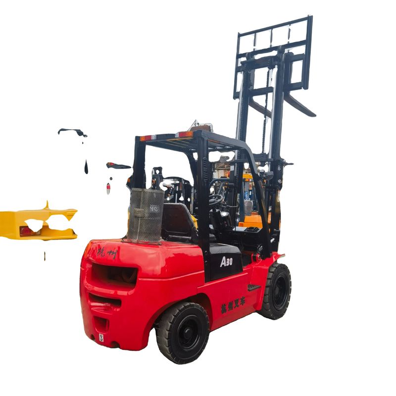 Excelente estado Hangzhou A30 3 toneladas Mini diesel em empilhadeira para pequenas empresas