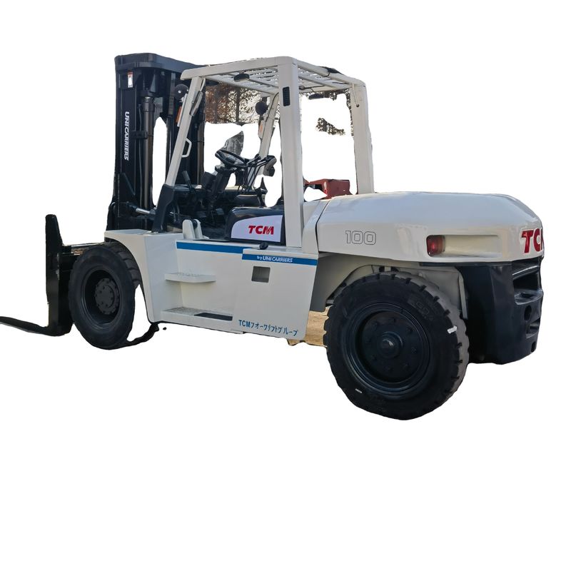 Japão TCM FD100 Usado Carregadeira Diesel de 10 toneladas Container de Armazém Carregador de Paletas
